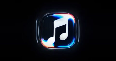 Apple Music's new branding shown in launch coverage