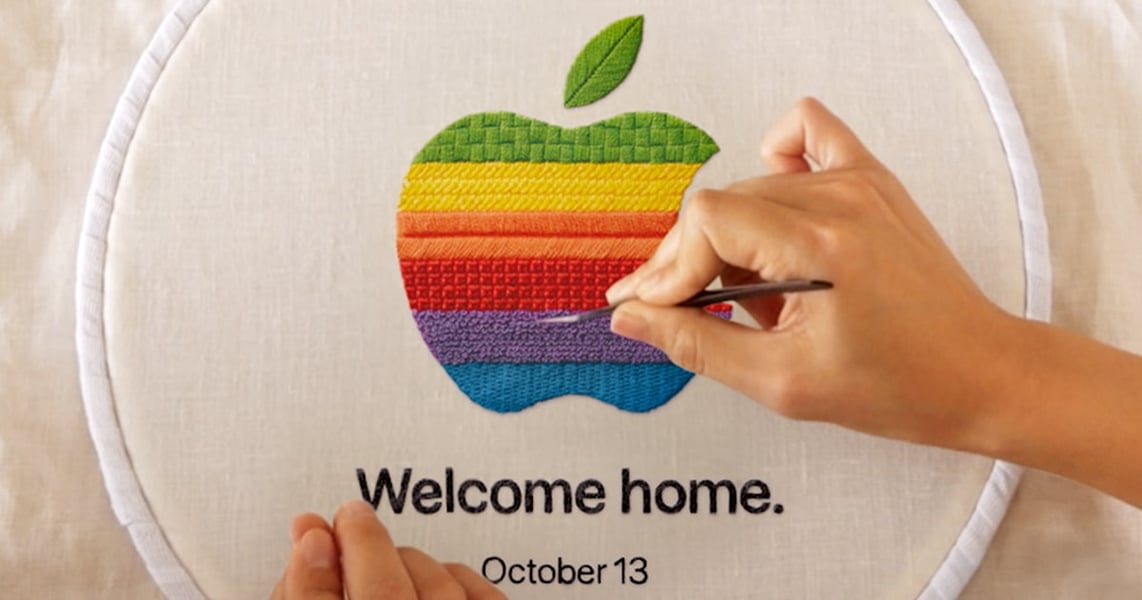Apple promotional artwork for its October 13 Welcome home event