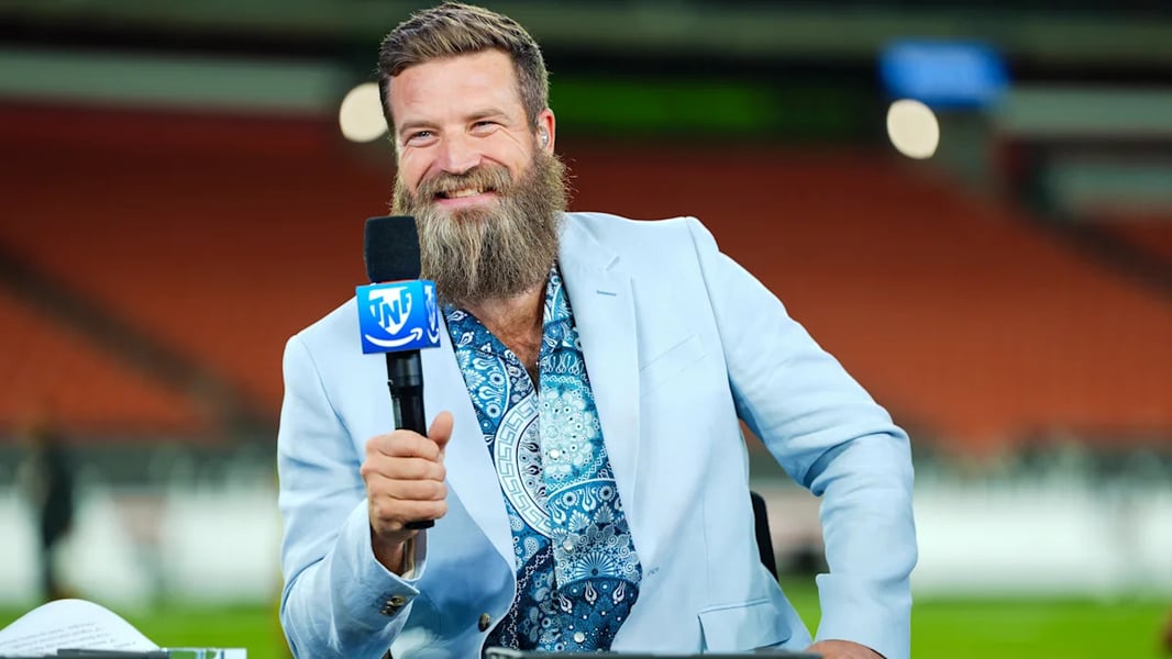 Image accompanying Yahoo Sports’ report on Ryan Fitzpatrick’s criticism of Bo Nix.