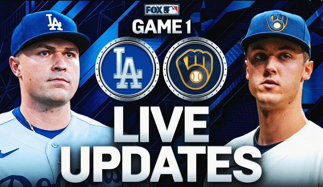Image from FOX Sports coverage of Brewers versus Dodgers in NLCS Game 1