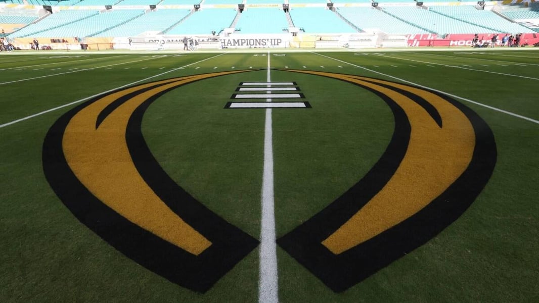 Image accompanying CBS Sports’ report on proposed College Football Playoff expansion.