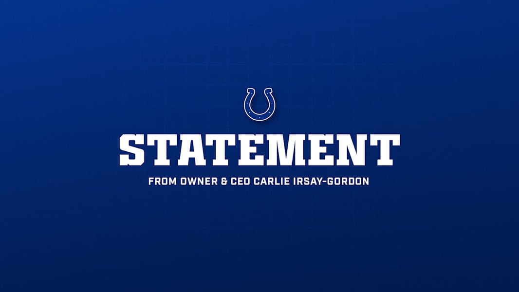 Image accompanying the Indianapolis Colts’ official announcement of Chris Ballard’s dismissal.