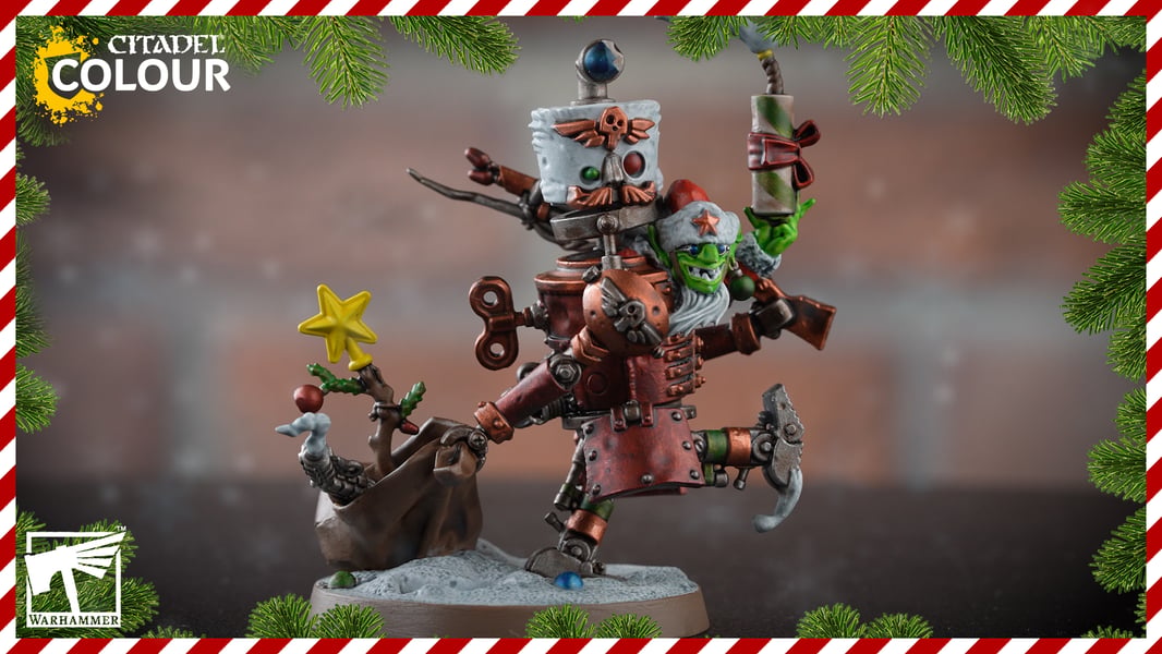 Da Red Gobbo’s Tinboy shown in Games Workshop’s 2025 painting guide, not the new Squigmobile