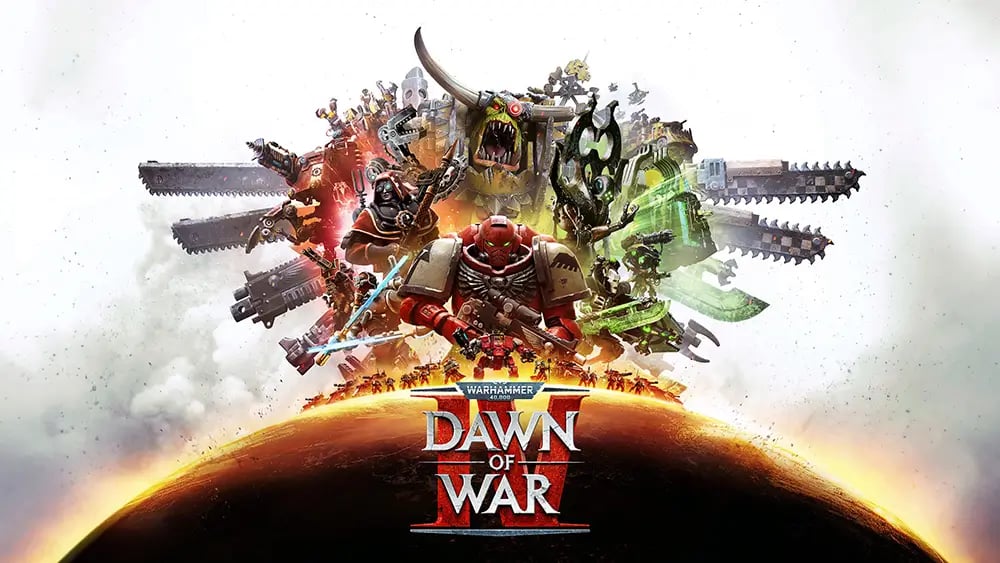 Official promotional key art for Warhammer 40,000: Dawn of War IV