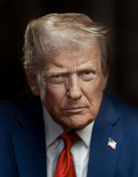 Official portrait of US President Donald Trump