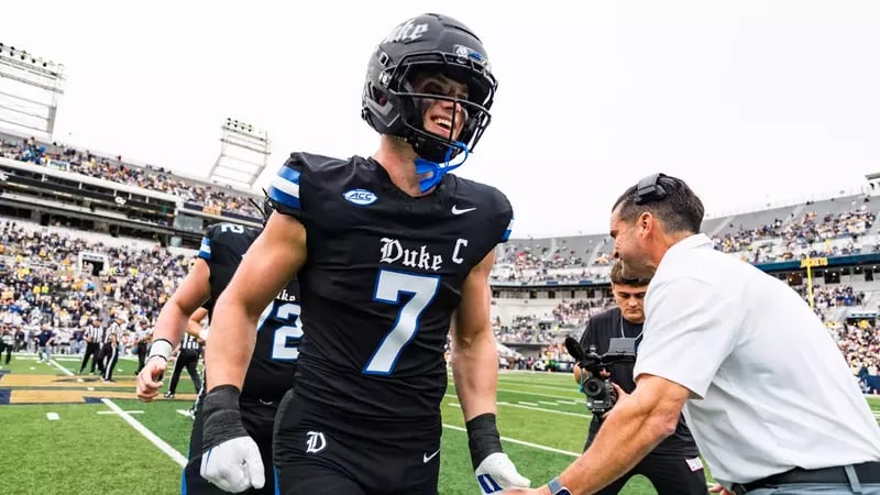 Image accompanying Duke Athletics’ preview of the North Carolina football game.