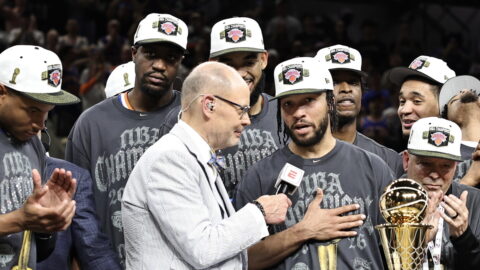 Image accompanying NBC Sports coverage of Ernie Johnson's final season hosting Inside the NBA