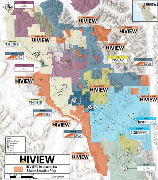 HI-VIEW RESOURCES ANNOUNCES TOODOGGONE LAND PACKAGE IS NOW 100% OWNED