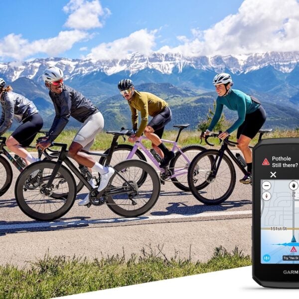 Garmin Edge 1060 cycling computer in an official Garmin launch image