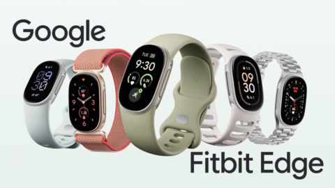 Google's Fitbit Edge fitness tracker from the company's launch announcement