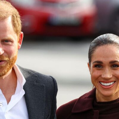 Image accompanying BBC coverage of Harry and Meghan’s Nottingham visit