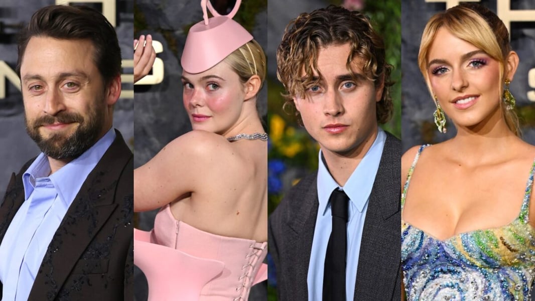 Cast members pictured in The Hollywood Reporter's Sunrise on the Reaping London premiere coverage