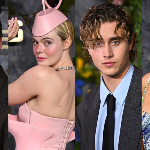 Cast members pictured in The Hollywood Reporter's Sunrise on the Reaping London premiere coverage