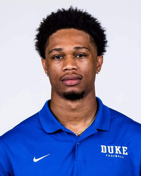 Kimari Robinson in his official Duke football roster portrait.
