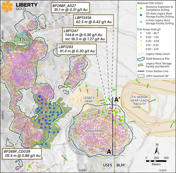 Figure 1: Drill location map