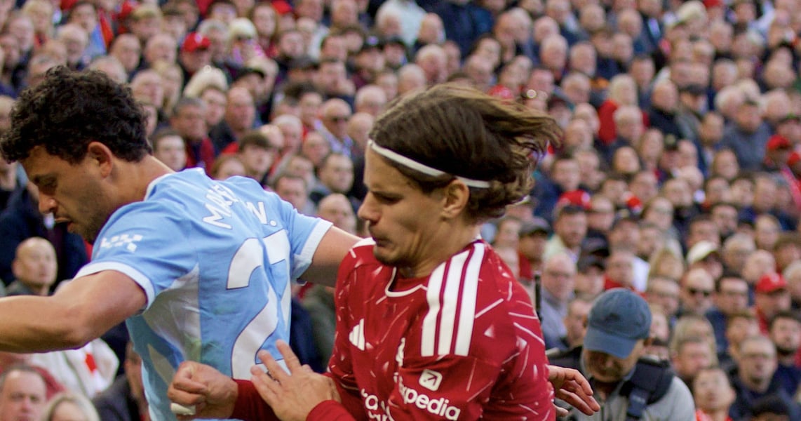 Image from Liverpool FC’s official report of the 3-0 defeat by Manchester City at Anfield