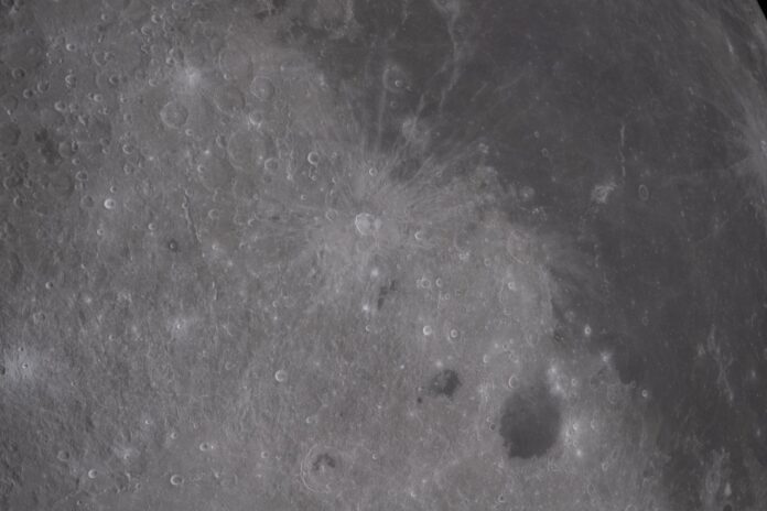 The transition between the Moon's near side and far side photographed by the Artemis II crew during their lunar flyby