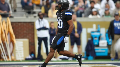 Image accompanying the report on Nate Sheppard’s game-time status for Duke against North Carolina.