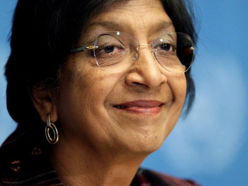 Reuters photo from coverage of the 2026 Nobel Peace Prize awarded to Navi Pillay