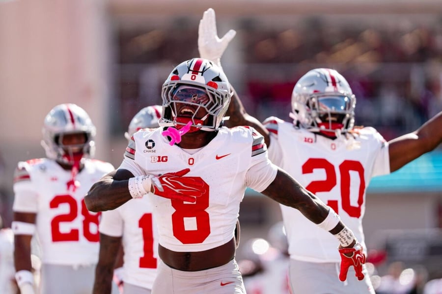 Image accompanying Ohio State Athletics’ report on the October 17 win over Indiana.