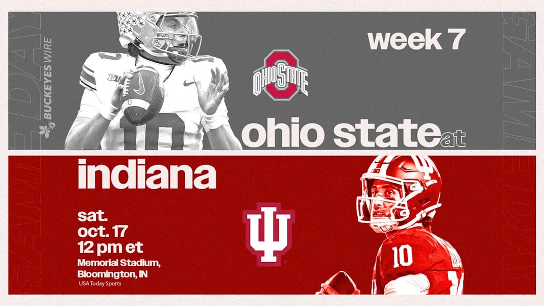 Image accompanying the Buckeyes Wire game-reaction report on Ohio State’s win at Indiana.