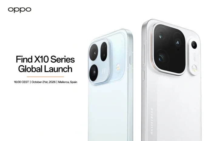 Official Oppo Find X10 series global launch promotional image.