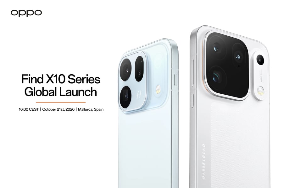 Official Oppo Find X10 series global launch promotional image.