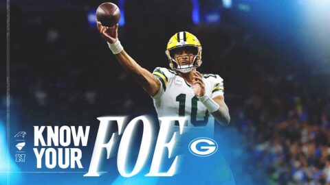 Image accompanying the Carolina Panthers' official Week 8 scouting report on Green Bay