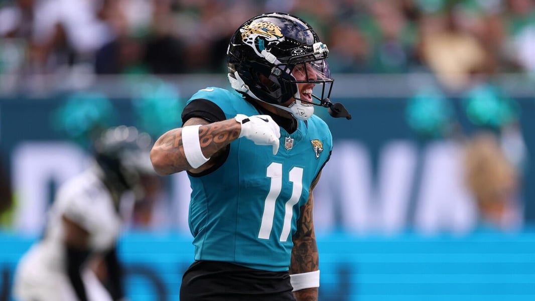 Parker Washington of the Jacksonville Jaguars