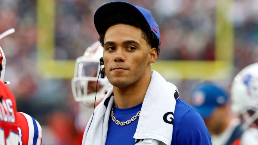 Image accompanying ESPN’s report on the Patriots’ practice returns.