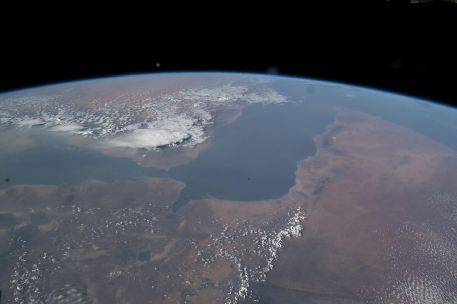 View from the International Space Station of the Red Sea and Gulf of Aden between East Africa and the Middle East