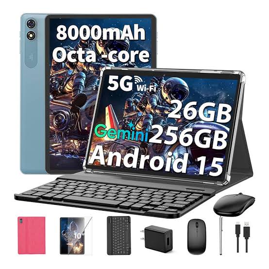 Illustrative Relndoo tablet bundle with keyboard, mouse and accessories from separate deal coverage