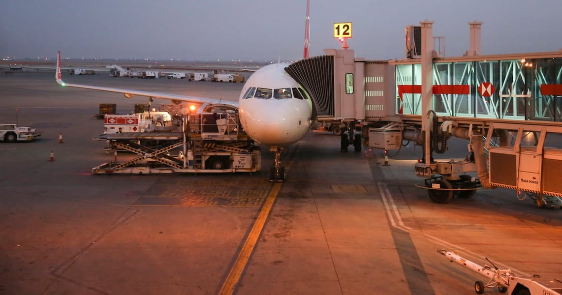 Airport photograph accompanying The National report on Riyadh flight cancellations