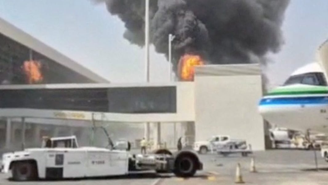 King Khalid International Airport in Riyadh after the Houthi missile attack of October 8 2026