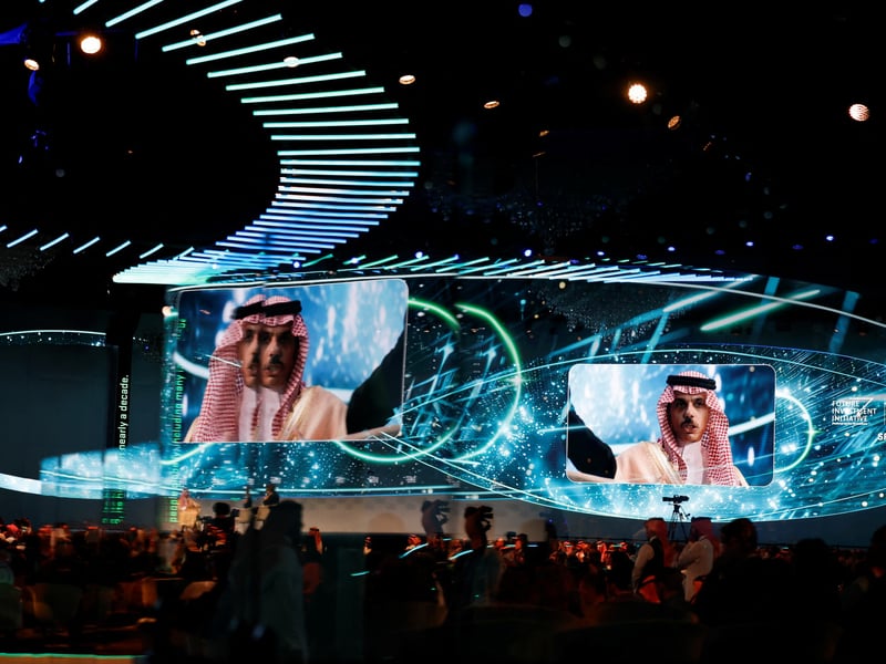 Delegates at the Future Investment Initiative investment conference in Riyadh in a 2024 file photograph