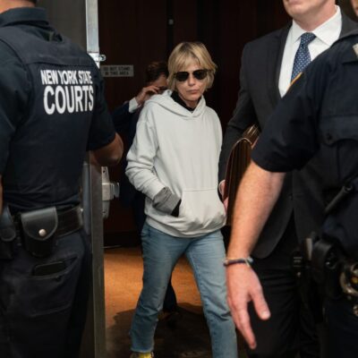 Selma Blair in the photograph accompanying NBC News' report on her representative's statement about the plane incident.