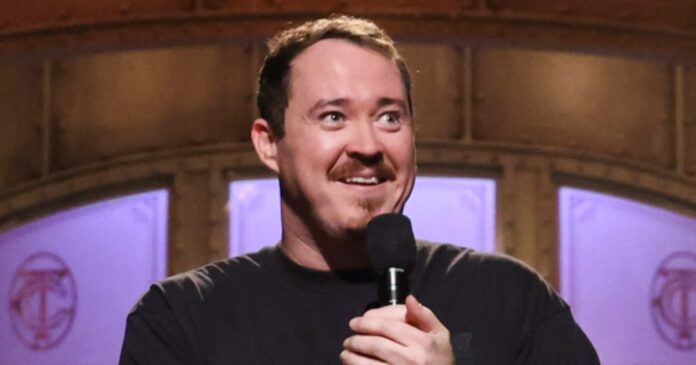 Shane Gillis during his Saturday Night Live monologue