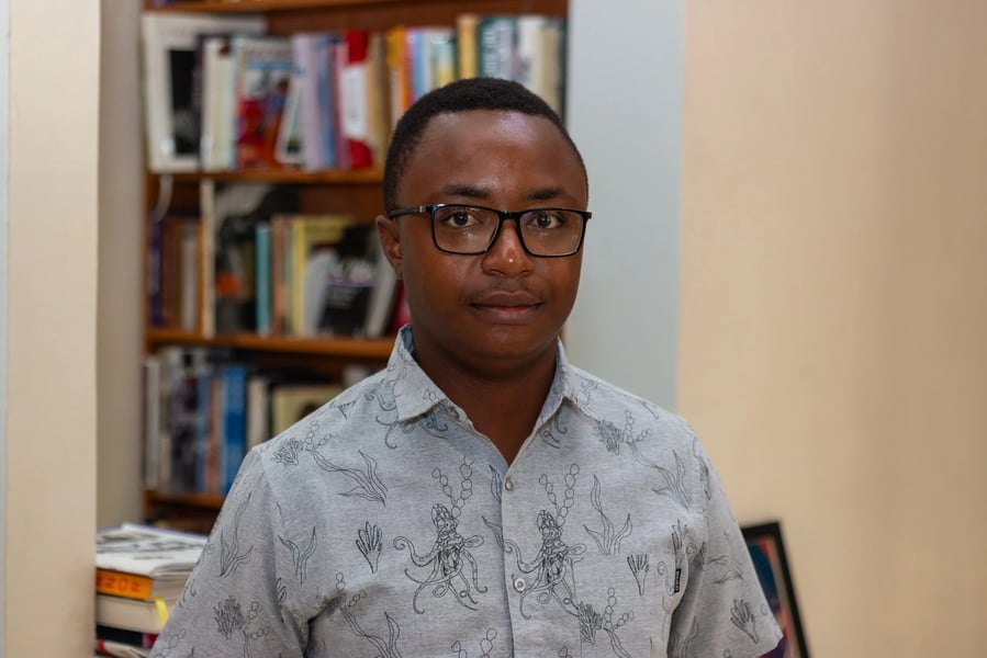 Portrait of Zimbabwean writer Simbarashe Steyn Kundizeza, the 2026 Caine Prize winner