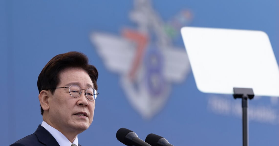 South Korean President Lee Jae Myung, who oversaw South Korea's first hypersonic missile test ahead of North Korea's ballistic missile launches