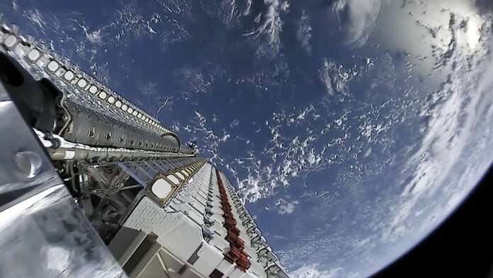 Official SpaceX photograph from a Starlink mission