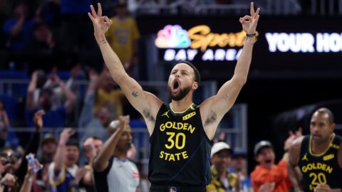Stephen Curry in NBC Sports Bay Area coverage of the Warriors comeback win over the Lakers