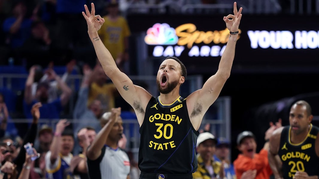 Stephen Curry in NBC Sports Bay Area coverage of the Warriors comeback win over the Lakers