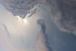 The Strait of Hormuz between Iran and the United Arab Emirates seen from the International Space Station