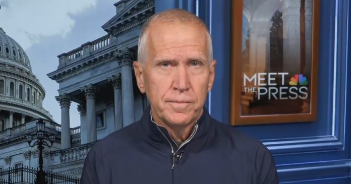 Sen. Thom Tillis speaking on NBC's Meet the Press about the Trump administration's Russian diesel license