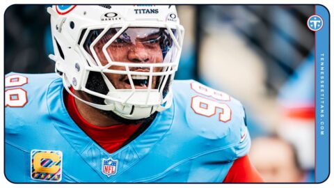 Image from the Tennessee Titans' announcement of the Jeffery Simmons trade to the Chicago Bears