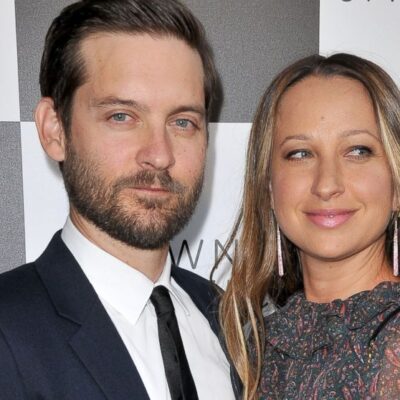 Archive photograph of Tobey Maguire and Jennifer Meyer accompanying ABC News’ 2016 separation report