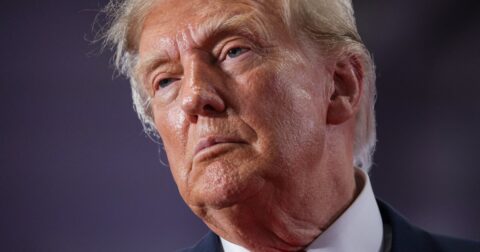 President Donald Trump, whose administration's taxpayer-funded TV ad campaign was halted by a federal judge