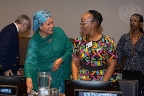 File photograph from a United Nations disability-inclusion event