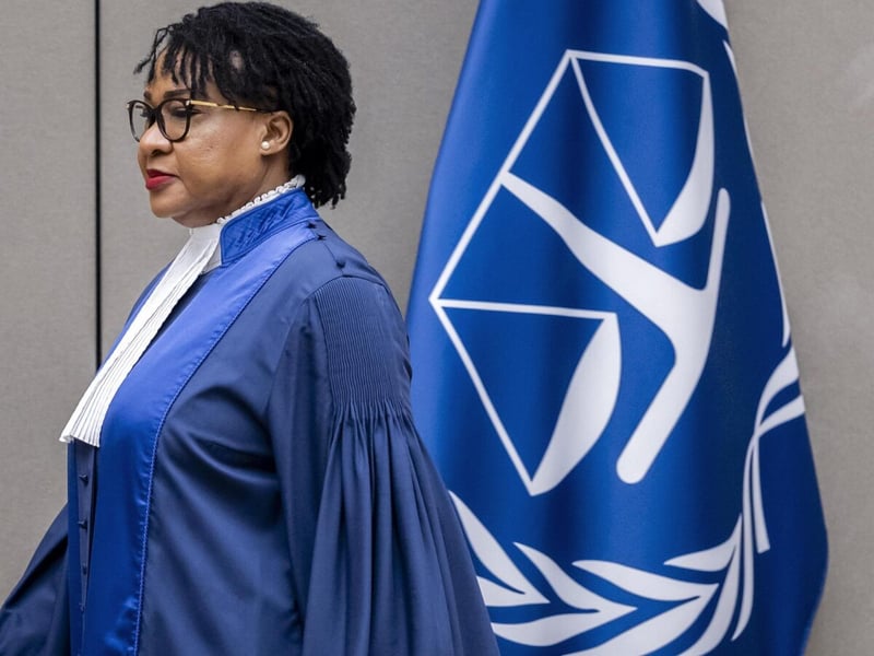 EPA photo from coverage of the US sanctions on the International Criminal Court