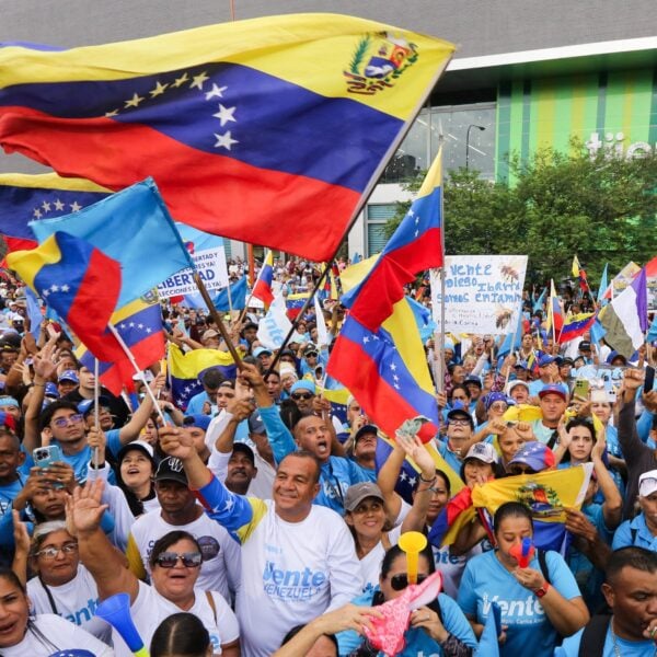 Opposition demonstration in Venezuela demanding elections